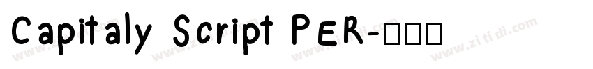 Capitaly Script PER字体转换